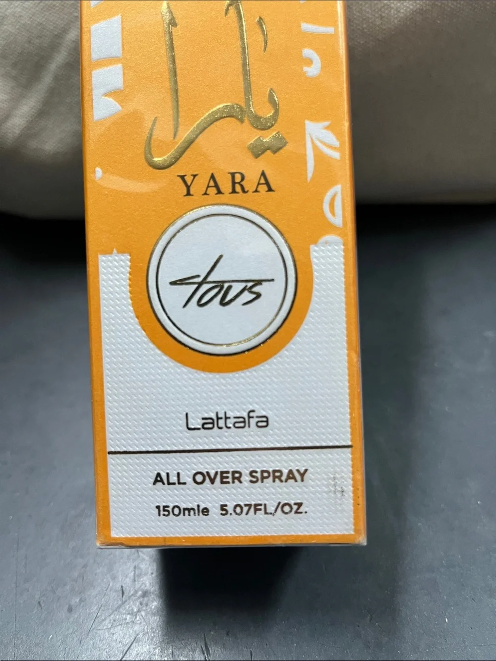 NIB Lattafa Yara Tous All Over Spray - Orange & White 150ml 5.07fl oz
